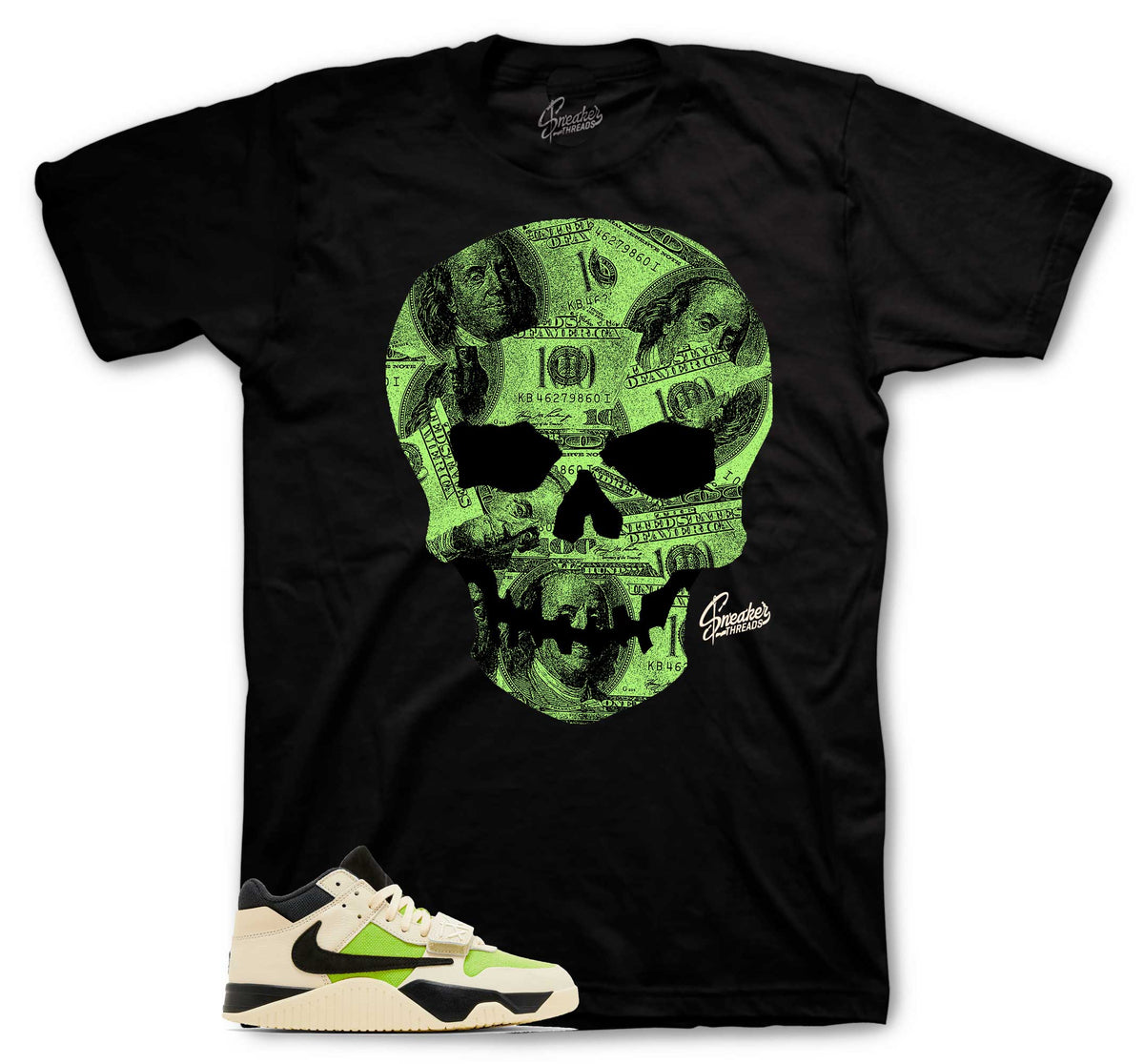 Jack TR CJ1 T-Rexx Bright Cactus Money Skull Shirt