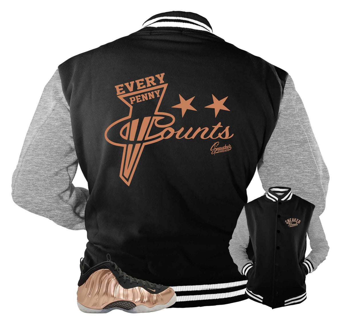 Foamposite Copper Every Penny Varsity Jacket product image 1
