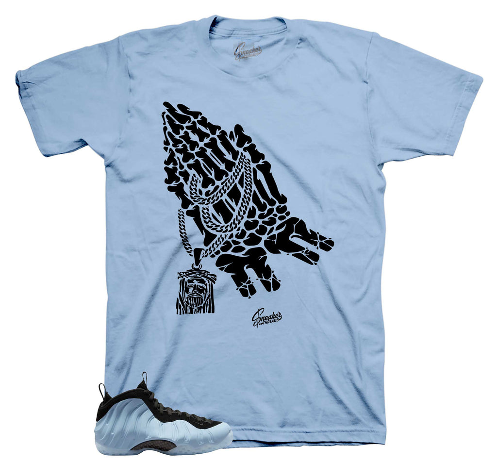 Foamposite Psychic Blue Pray Shirt