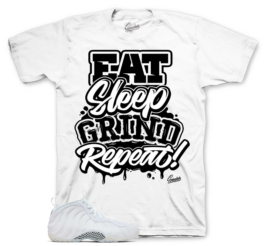 Foamposite Triple White Daily Routine Shirt