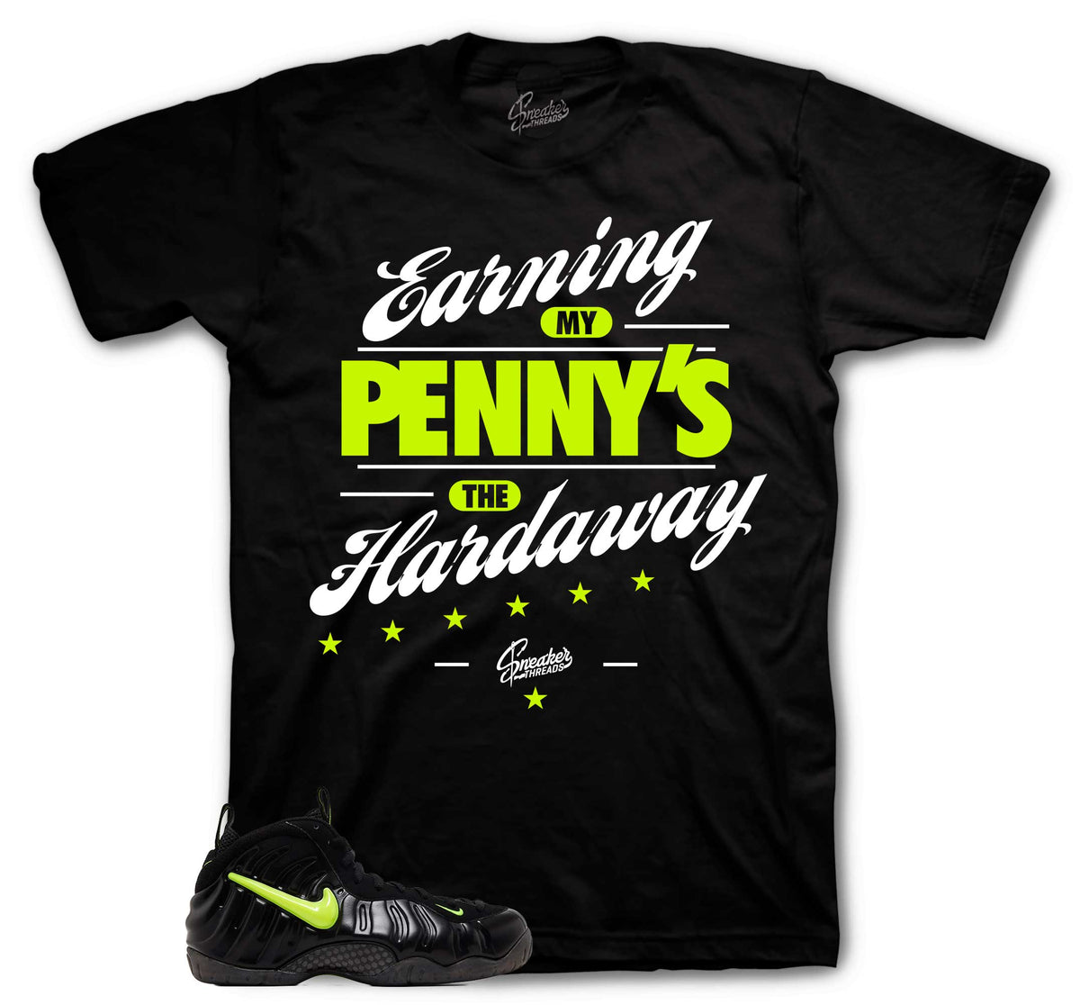 Foamposite Volt Earning Pennys Shirt