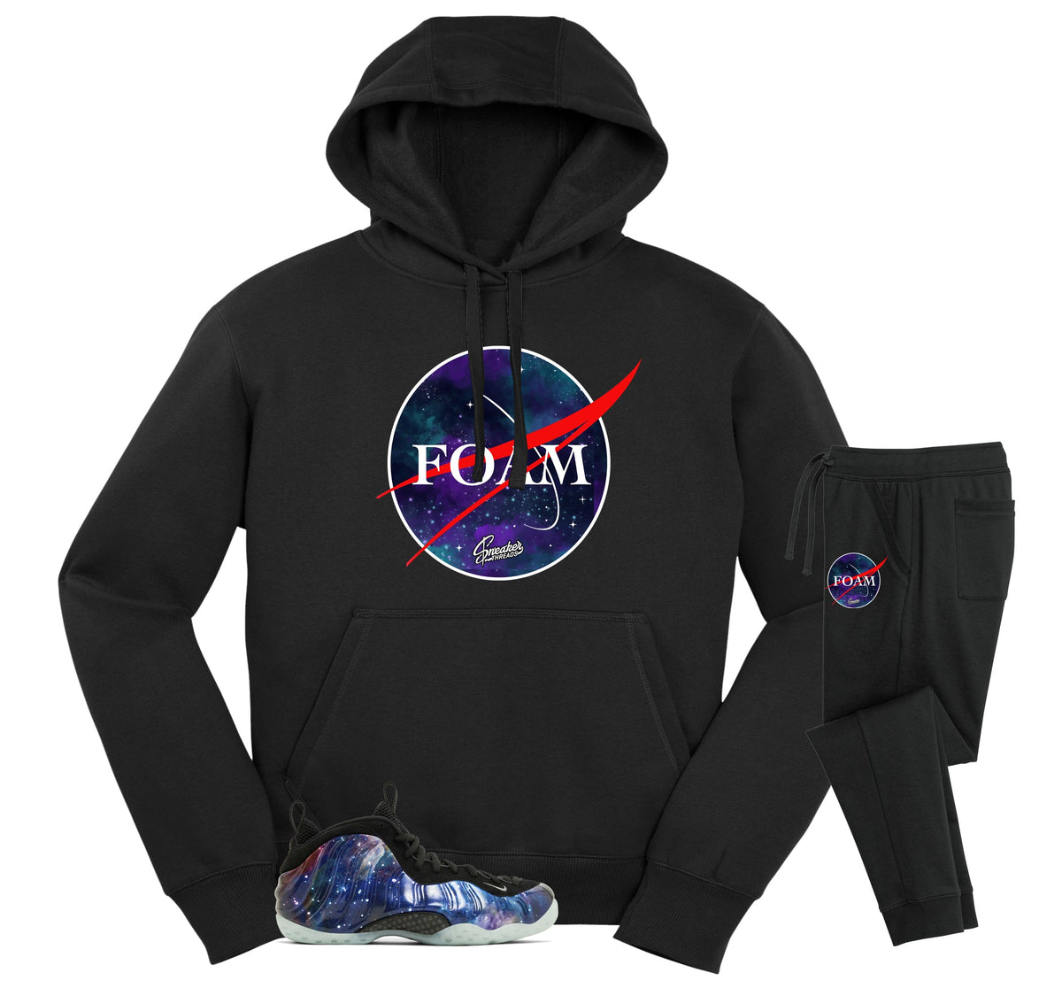 Foamposite Galaxy Crest Hoodie Jogger Set product image 1