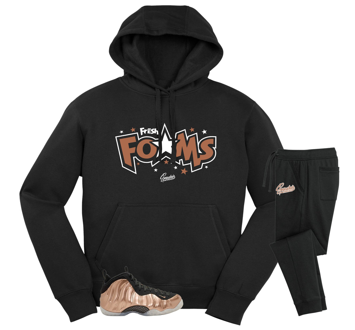 Foamposite Copper Fresh Foams Hoodie Jogger Set product image 1