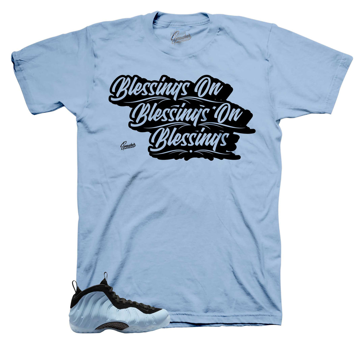 Foamposite Psychic Blue Blessings Shirt
