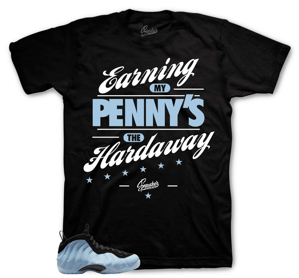 Foamposite Psychic Blue Earning Pennys Shirt