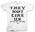 Foamposite Triple White Not Like Us Shirt