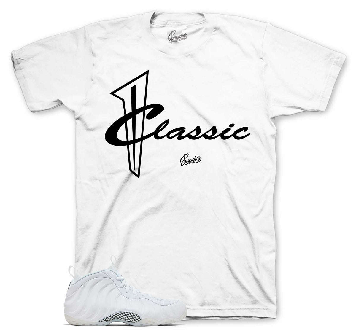 Foamposite Triple White Classic Shirt