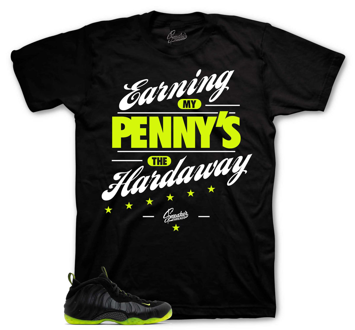 Foamposite Volt Earning Pennys Shirt