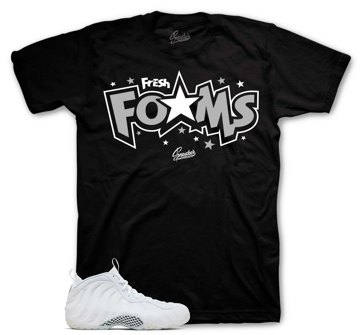 Foamposite Triple White Fresh Foams Shirt