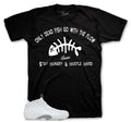 Foamposite Triple White Dead Fish Shirt