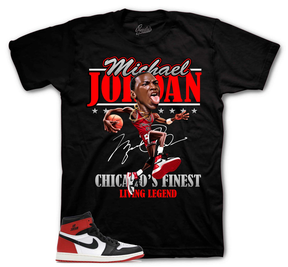 Retro 1 Black Toe Living Legend Shirt