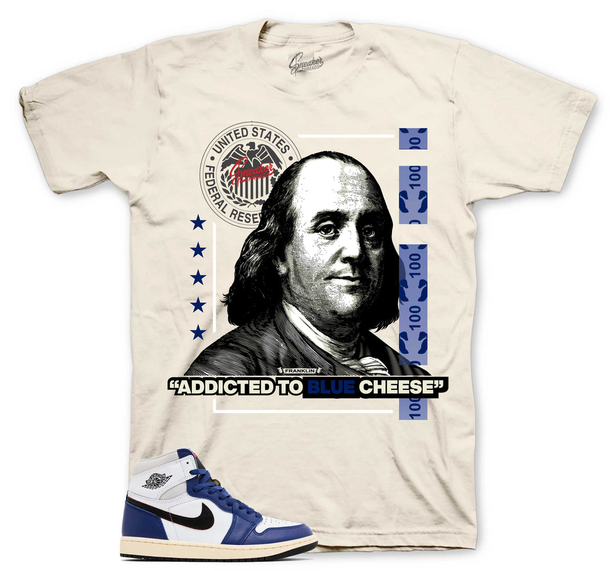 Retro 1 Rare Air Blue Cheese Shirt