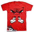 Retro 1 Ruby Raging Face Shirt