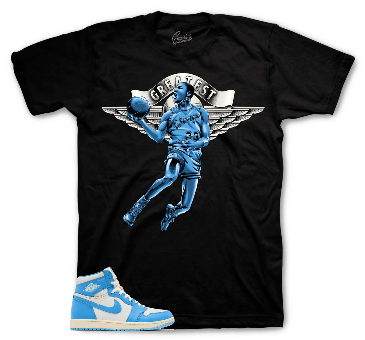 Retro 1 Reimagined UNC Greatest Shirt