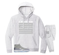 Retro 11 Cool Grey Crest Hoodie Jogger Set