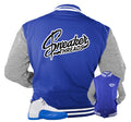 Retro 12 Blueberry Sneaker Threads Varsity Jacket