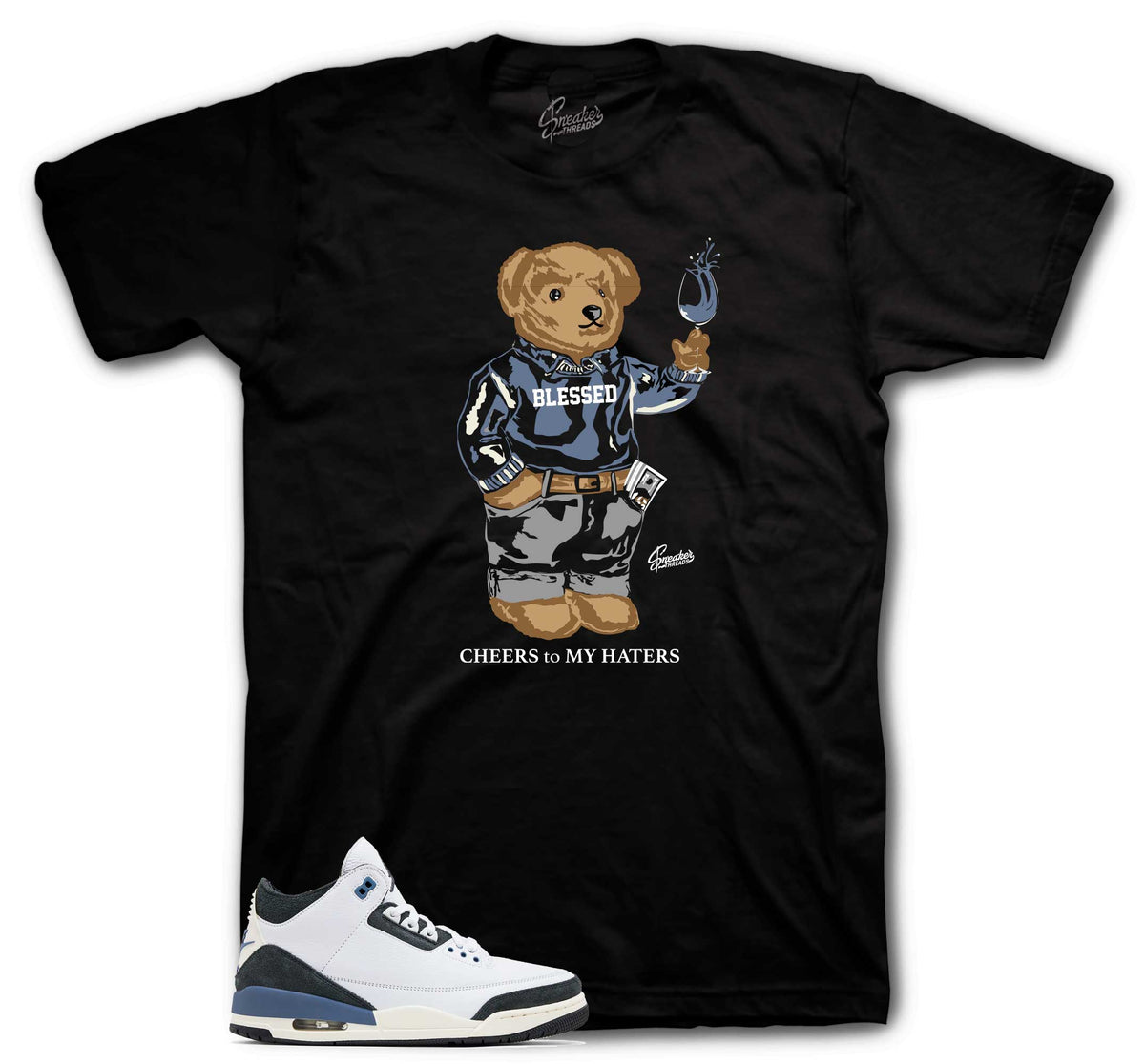 Retro 3 For The Love Cheers Bear Shirt