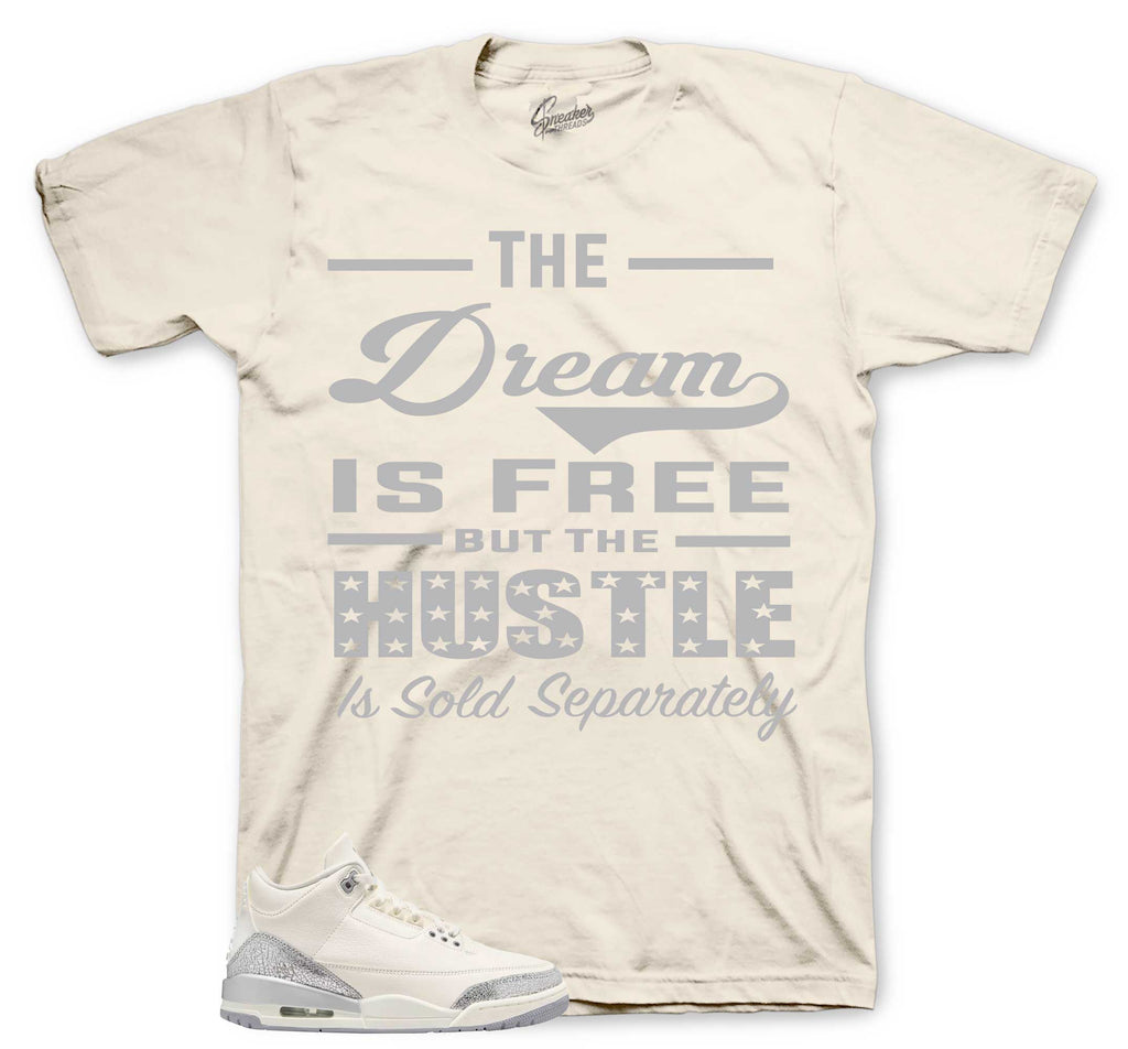 Retro 3 Sail Cement Grey Sold Separately Shirt