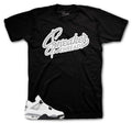 Retro 4 White Cement Sneaker Threads Shirt