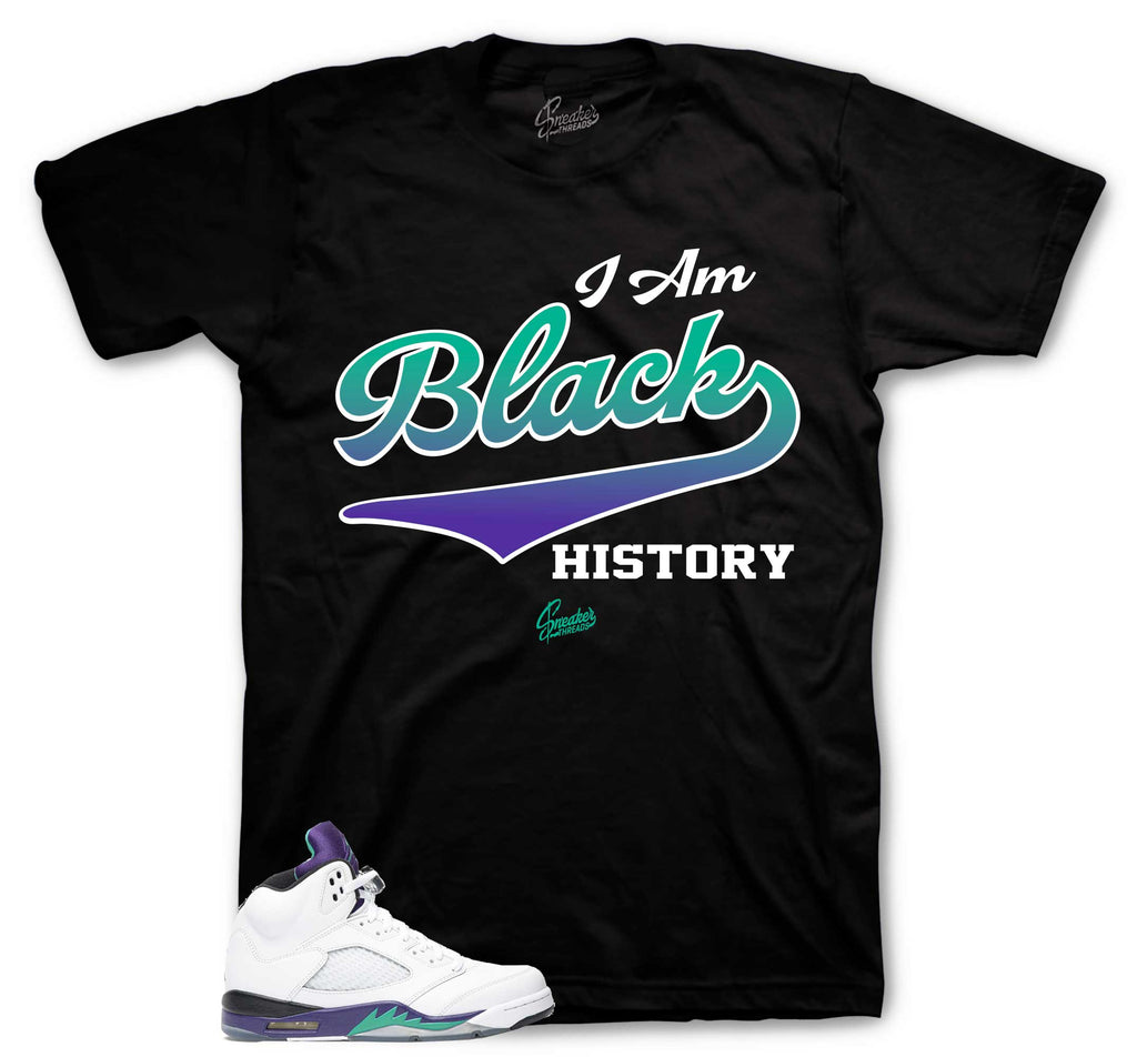 Retro 5 Grape I Am Shirt