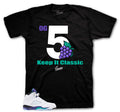 Retro 5 Grape Keep It Classic Shirt