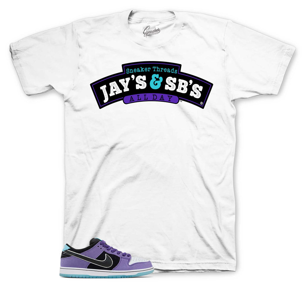 Dunk SB Low Court Purple Jays & SBs Shirt