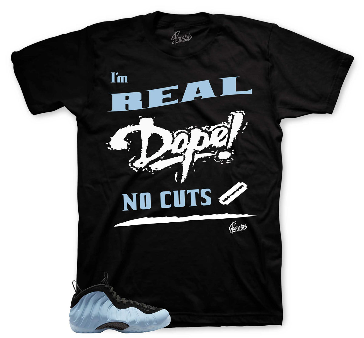 Foamposite Psychic Blue No Cuts Shirt