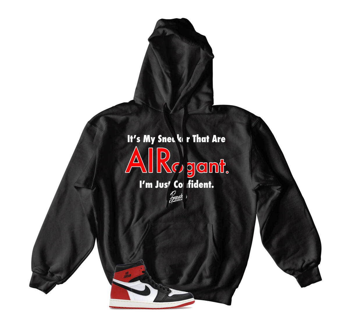 Retro 1 Black Toe Airogant Hoody
