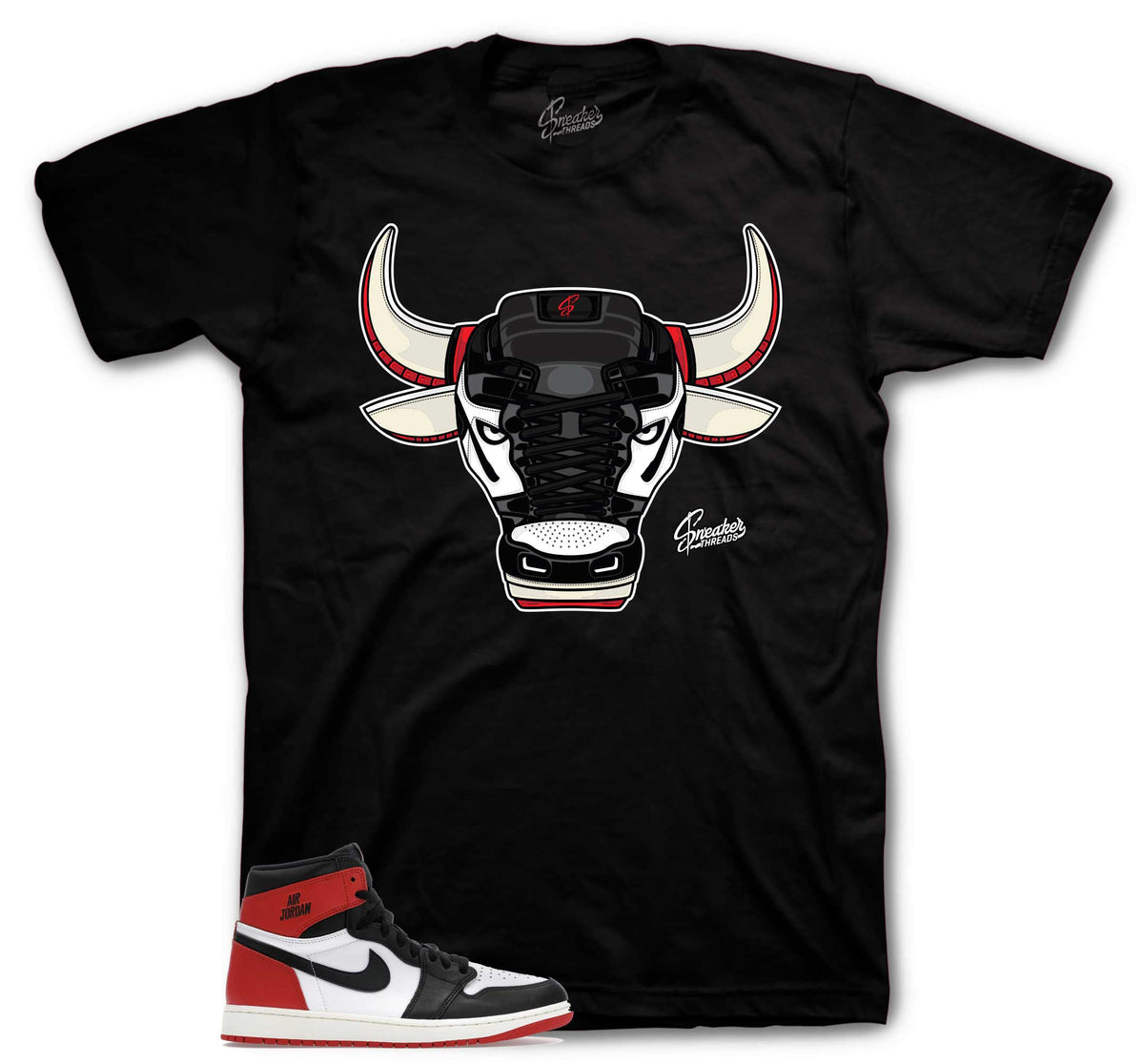 Retro 1 Black Toe War Bully Shirt