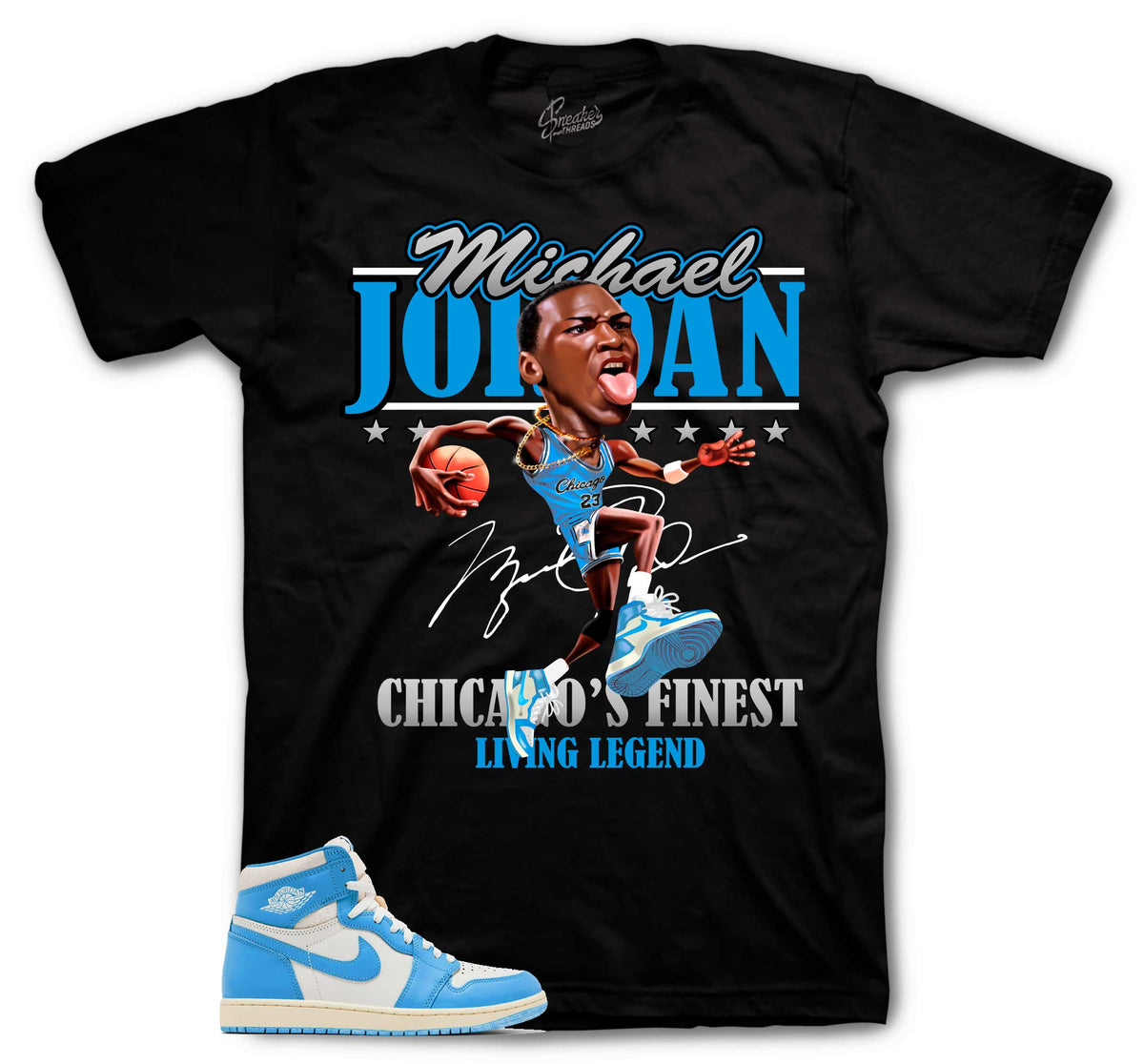 Retro 1 Reimagined UNC Living Legend Shirt
