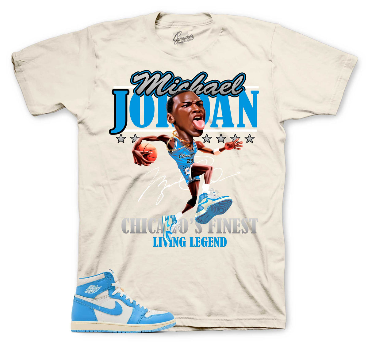 Retro 1 Reimagined UNC Living Legend Shirt