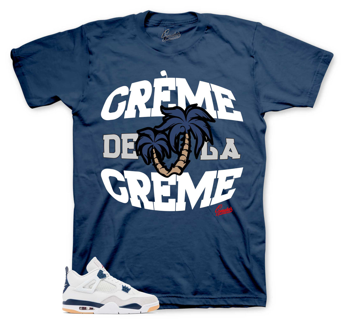Retro 4 SB Navy Creme Shirt