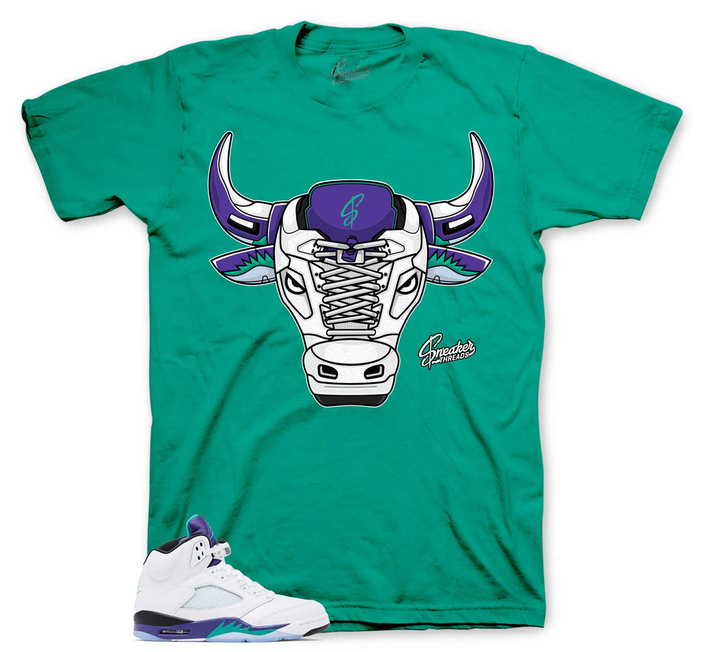 Retro 5 Grape War Bully Shirt