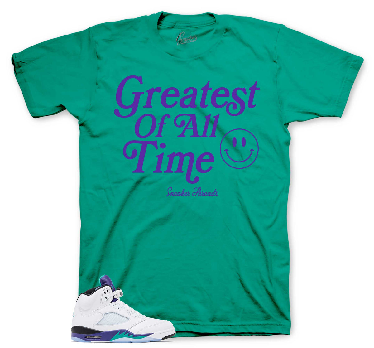 Retro 5 Grape Goat Shirt