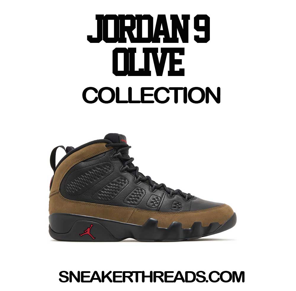 Retro 9 Olive Goat Hoody
