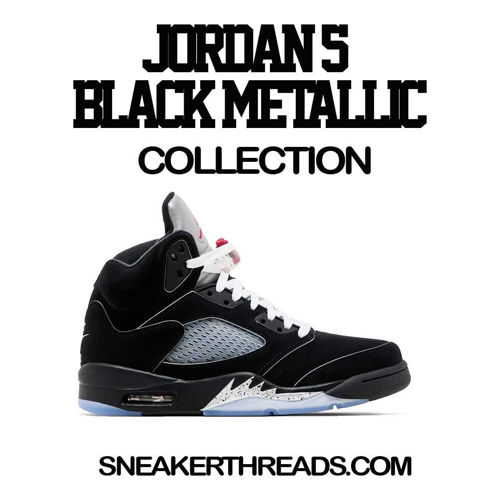 Retro 5 Black Metallic War Bully Hoody