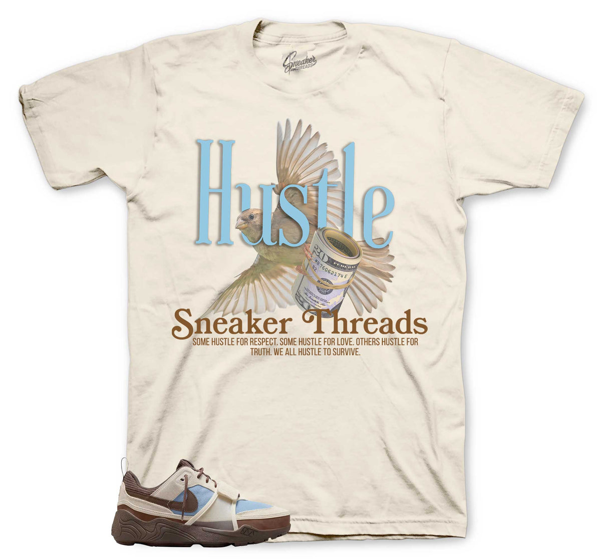 Field Jaxx Leche Blue Hustle Bird Shirt